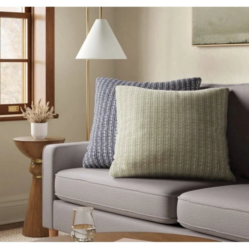Threshold Oversized Square Reversible Maltese Striped Pillow - Green